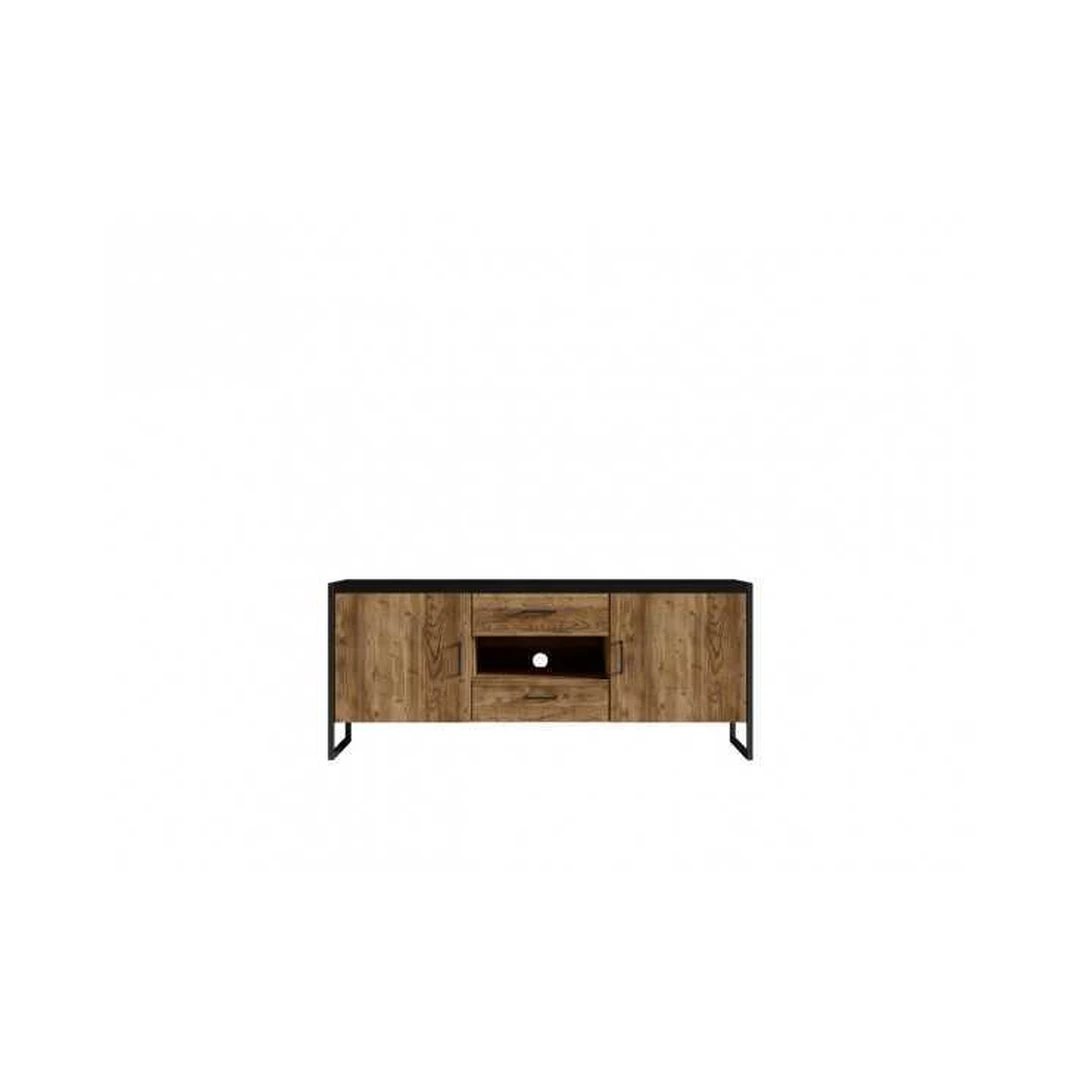 Moderni komoda Appenzeller Fichte, juoda matinė