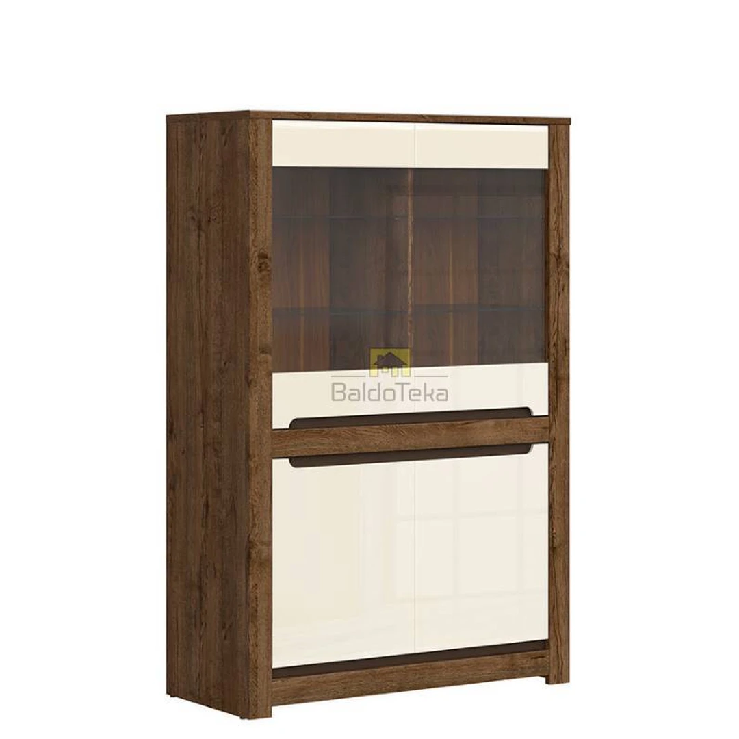 Stylish Oak April Cabinet with Pearl Gloss Finish