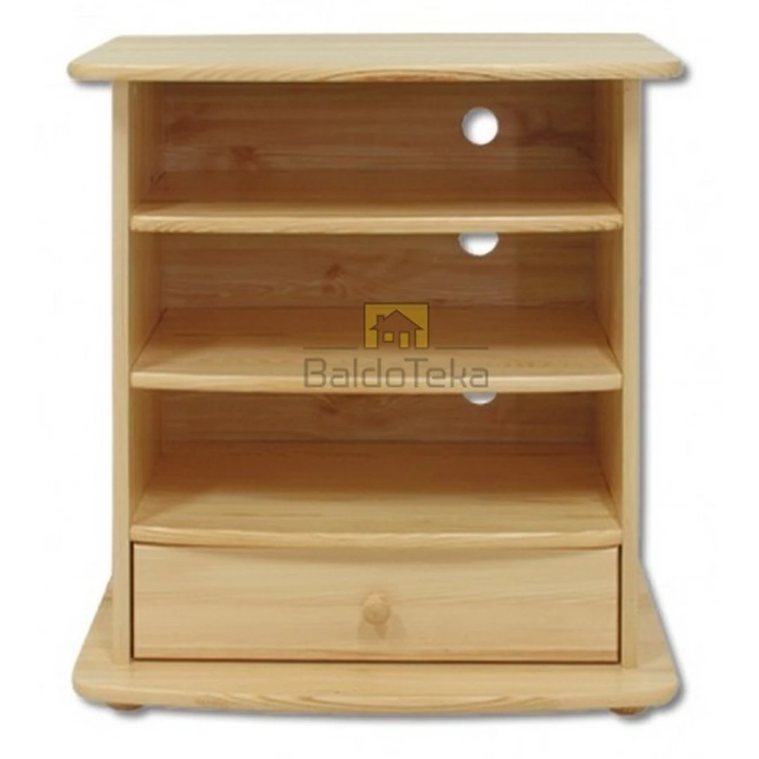 Erdvus pušinės medžiagos spintos stalas 72x84x44 cm