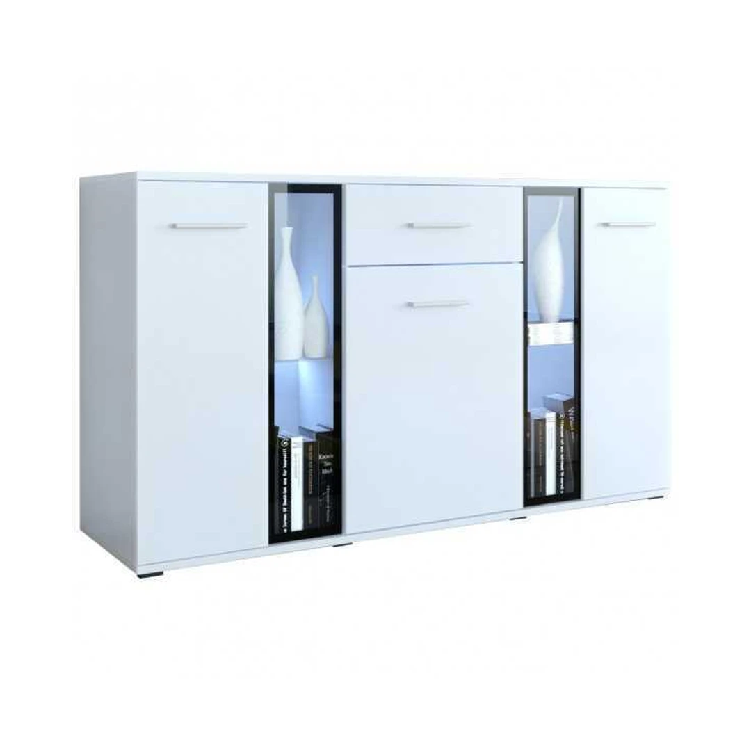 Ergonomiškas baltas spintas su LED apšvietimu