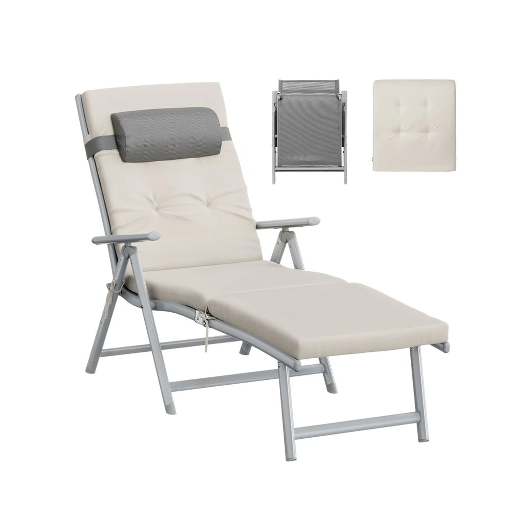 Saulės gultas SONGMICS GCB024GZ02, 58 × 183 × 97 cm - Gultai