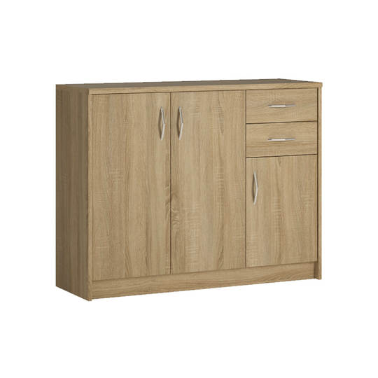 Šviesaus ąžuolo sonoma spalvos LMDP spinta – 109/85/35 cm