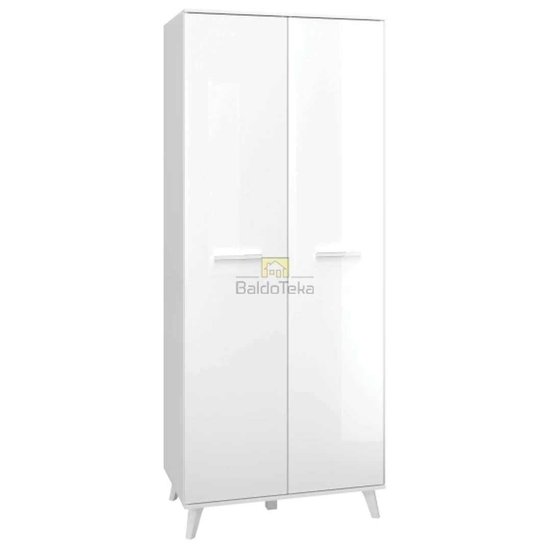 Moderni balta spintelė su matiniu ir blizgiu apdailu