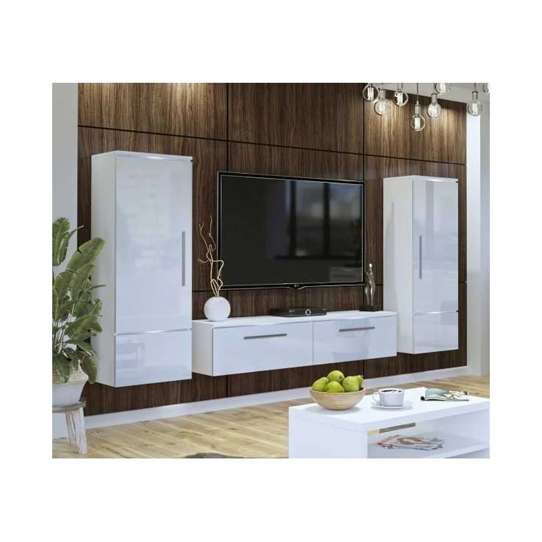 Kairės ir dešinės pusės spintelės su LED apšvietimu