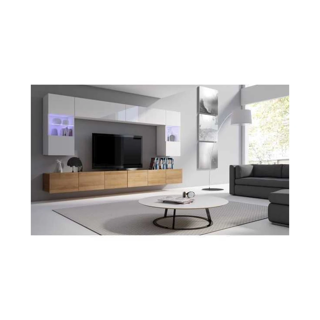 Pakabinamos lentynos su LED apšvietimu