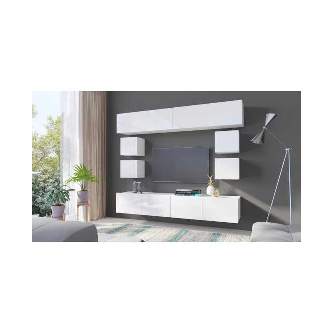 Modernus baldų komplektas su LED apšvietimu