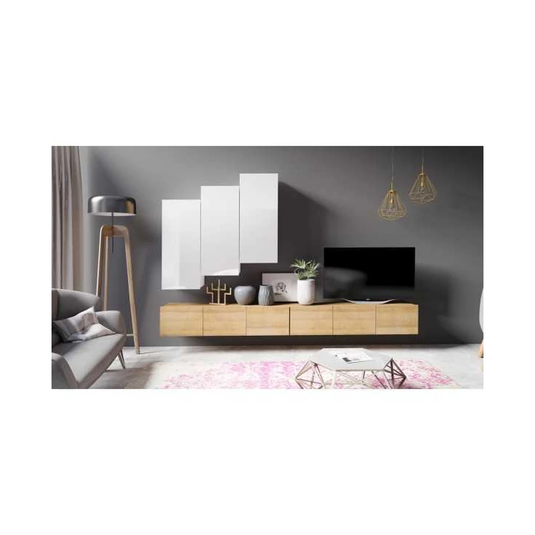 Modernus gabaritinis baldų komplektas su LED apšvietimu