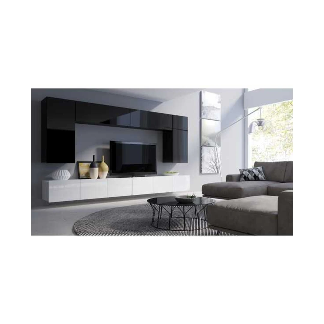 Modernus gabaritinis baldų komplektas su koreguojamais tarpais