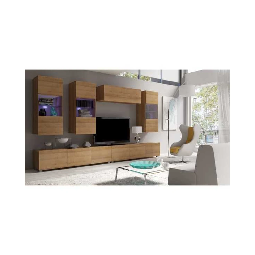 Modulinis baldų komplektas su LED apšvietimu