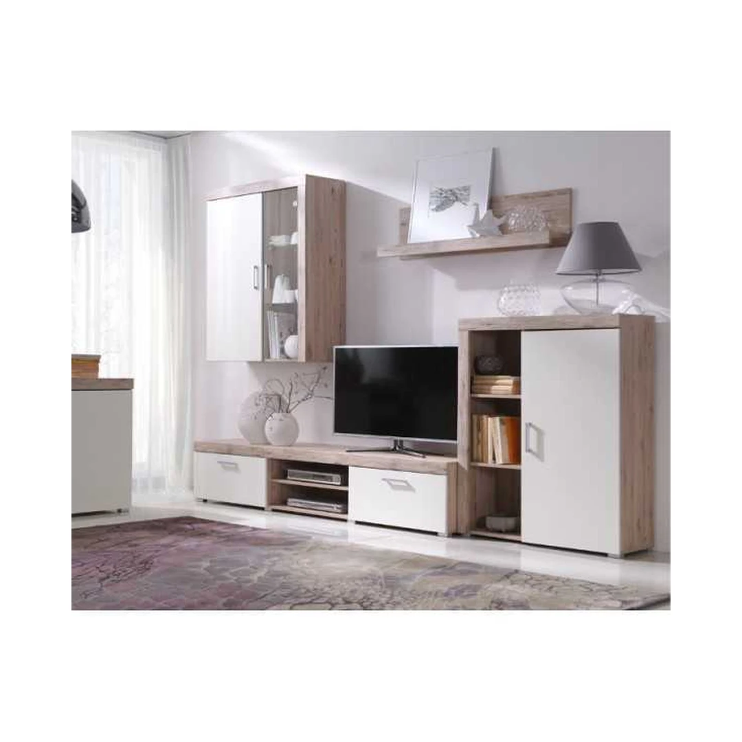 Modernūs gabaritiniai baldų komplektai su koreguojamais tarpais