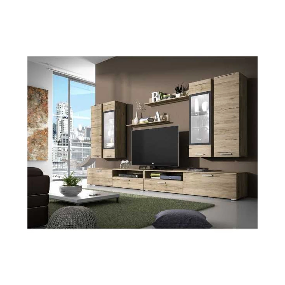 Įspūdingi sieniniai baldai su LED apšvietimu