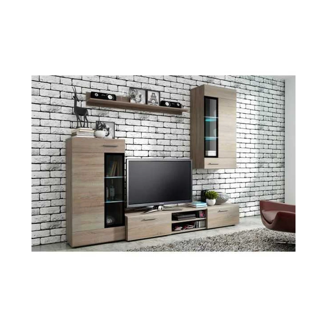 Stovinti spintelė su lentynomis ir LED apšvietimu