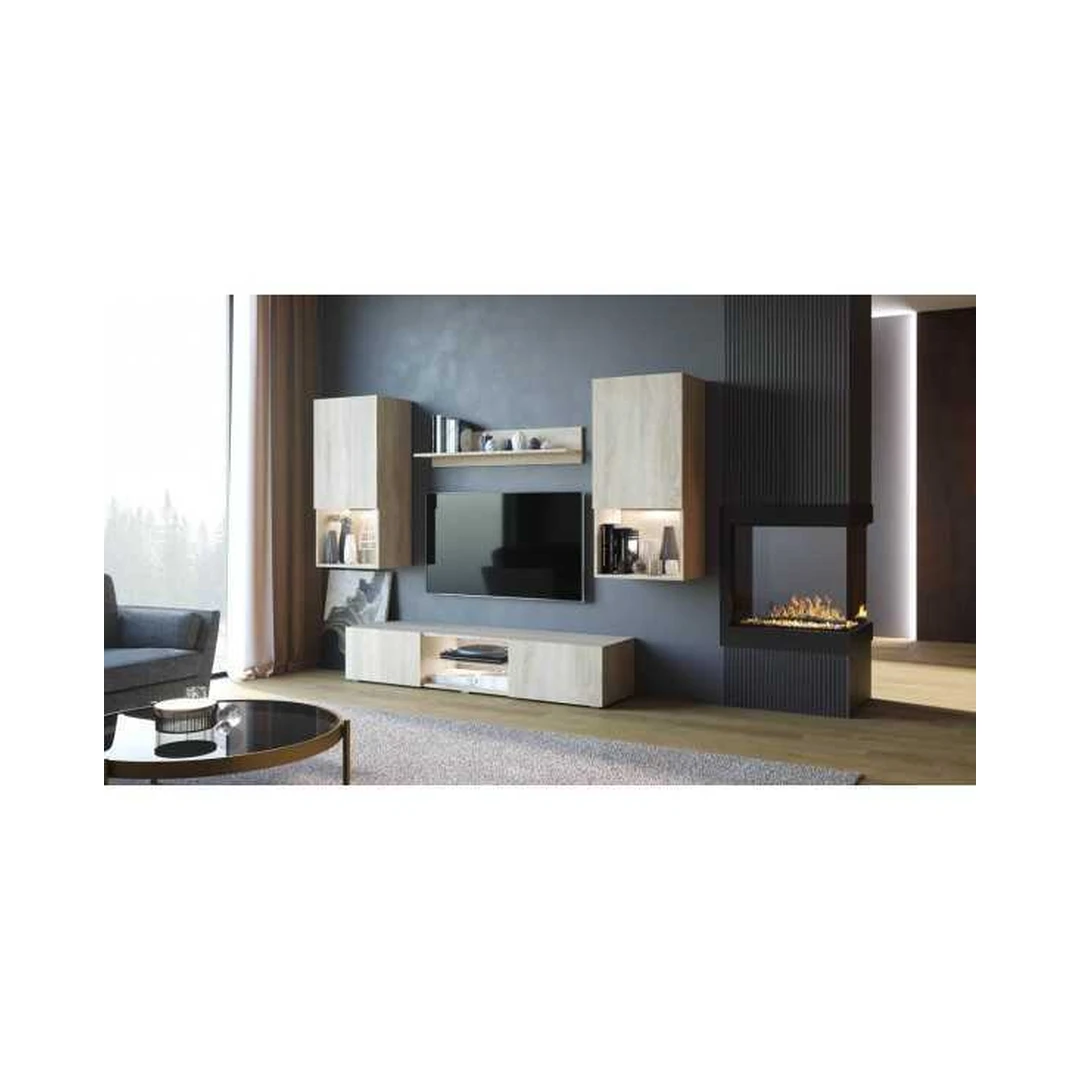 Šiuolaikiniai baldai su LED apšvietimu „Sonoma“ spalvomis