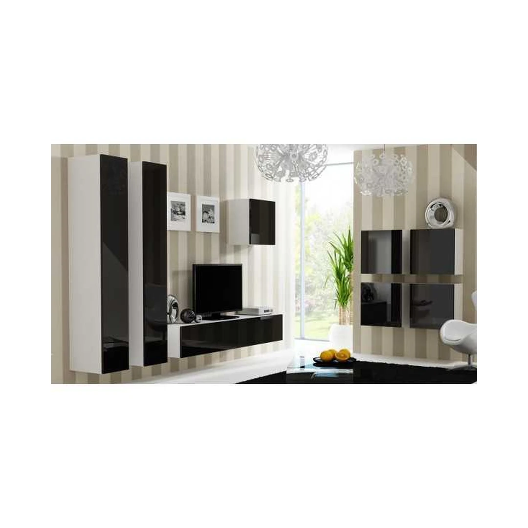 Moderni TV spintelė su vitrinomis VIGO VG1 ir VG2