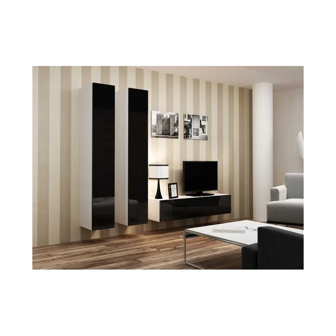 Moderni TV spintelė su vitrinomis VIGO VG4 ir VG2