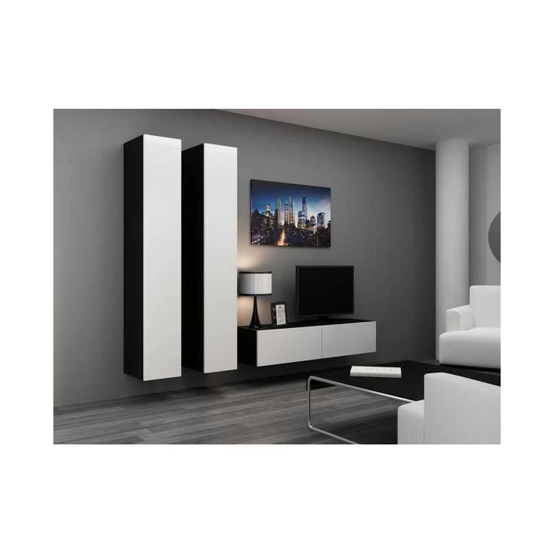 Moderni TV spintelė su vitrinomis VIGO VG4 ir VG2