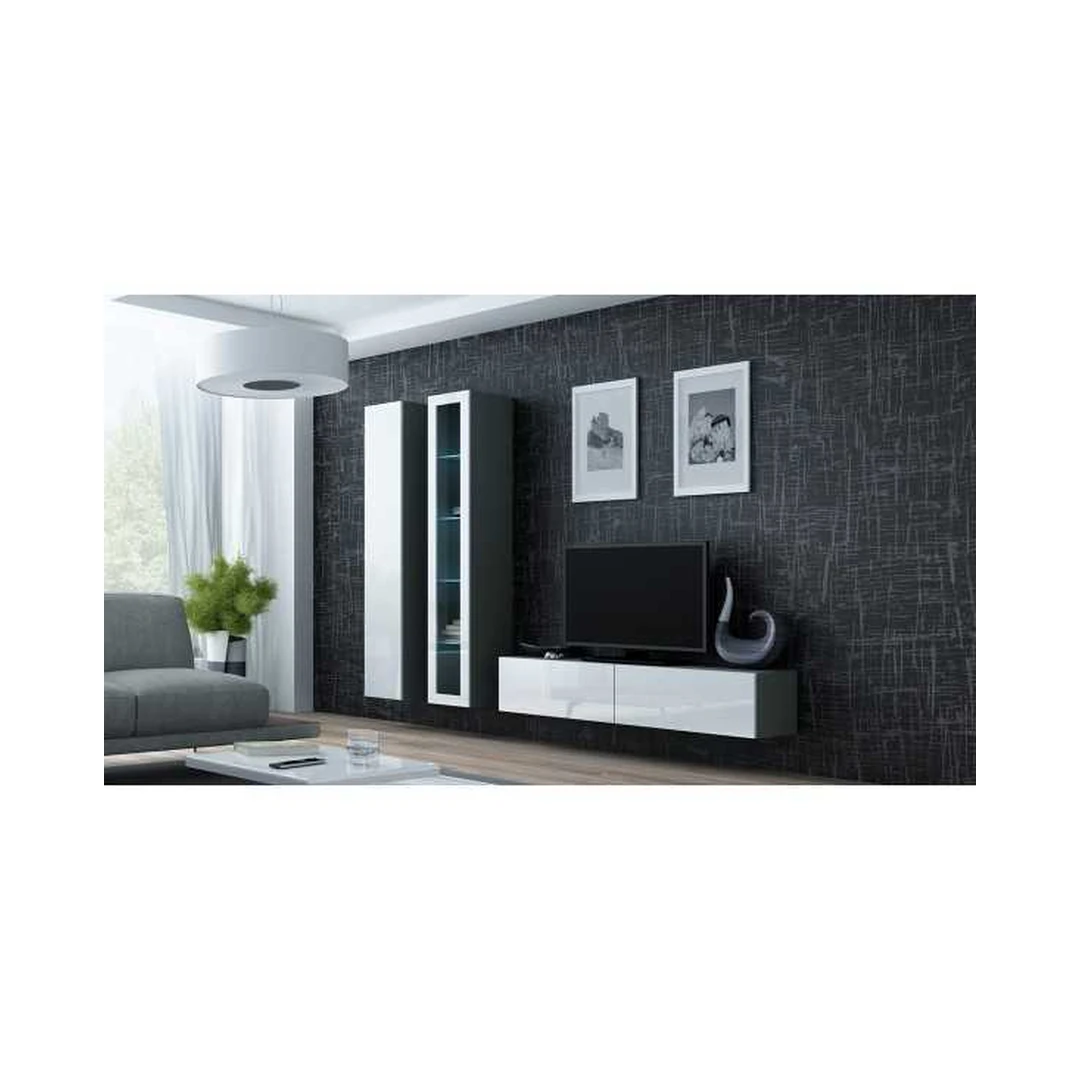 Moderni TV spintelė su vitrinomis VIGO