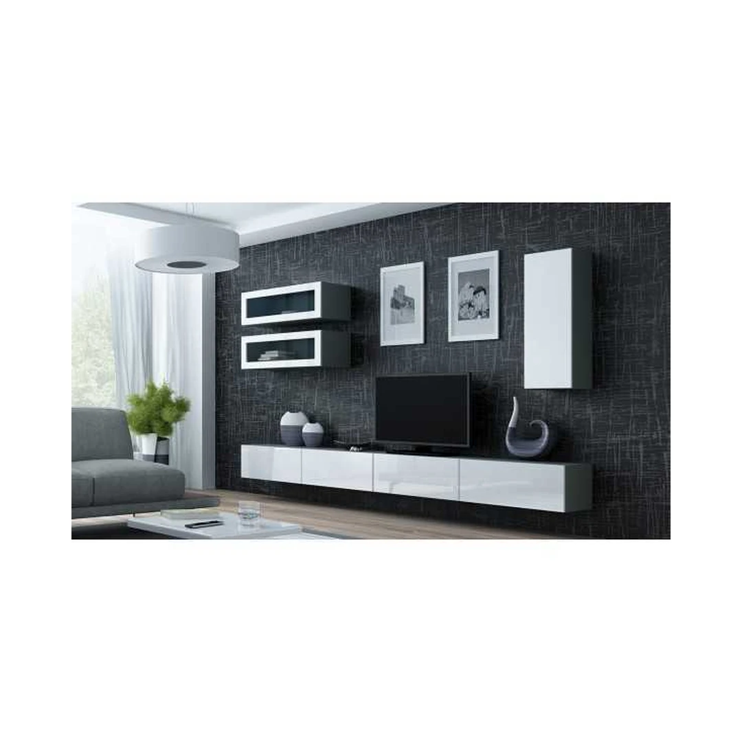 Moderni TV spintelė su LED apšvietimu