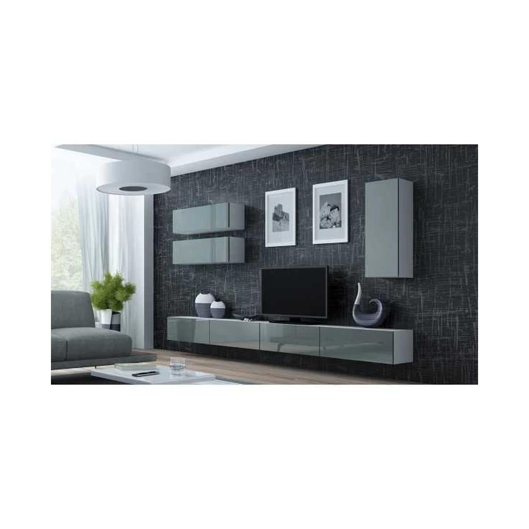 Šiuolaikinė TV spintelė su vitrinomis VIGO