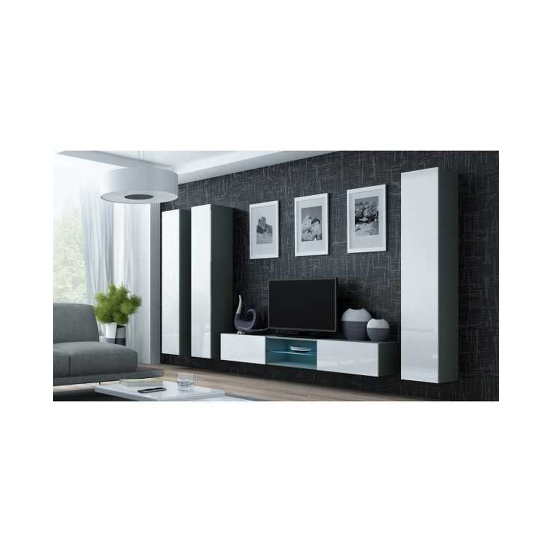 Moderni vertikali vitrina VIGO VG2 su LED apšvietimu