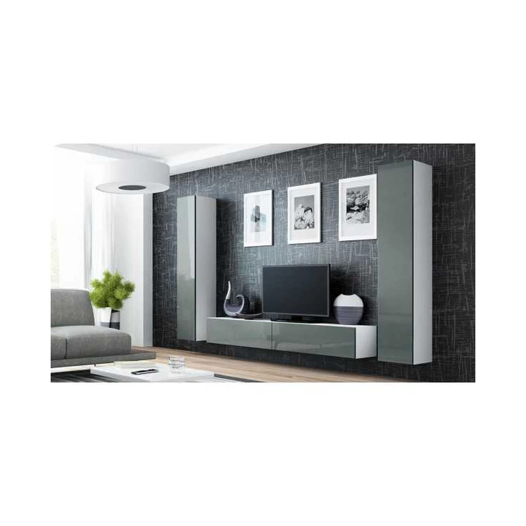 Moderni TV spintelė su vitrinomis VIGO VG1/VG2