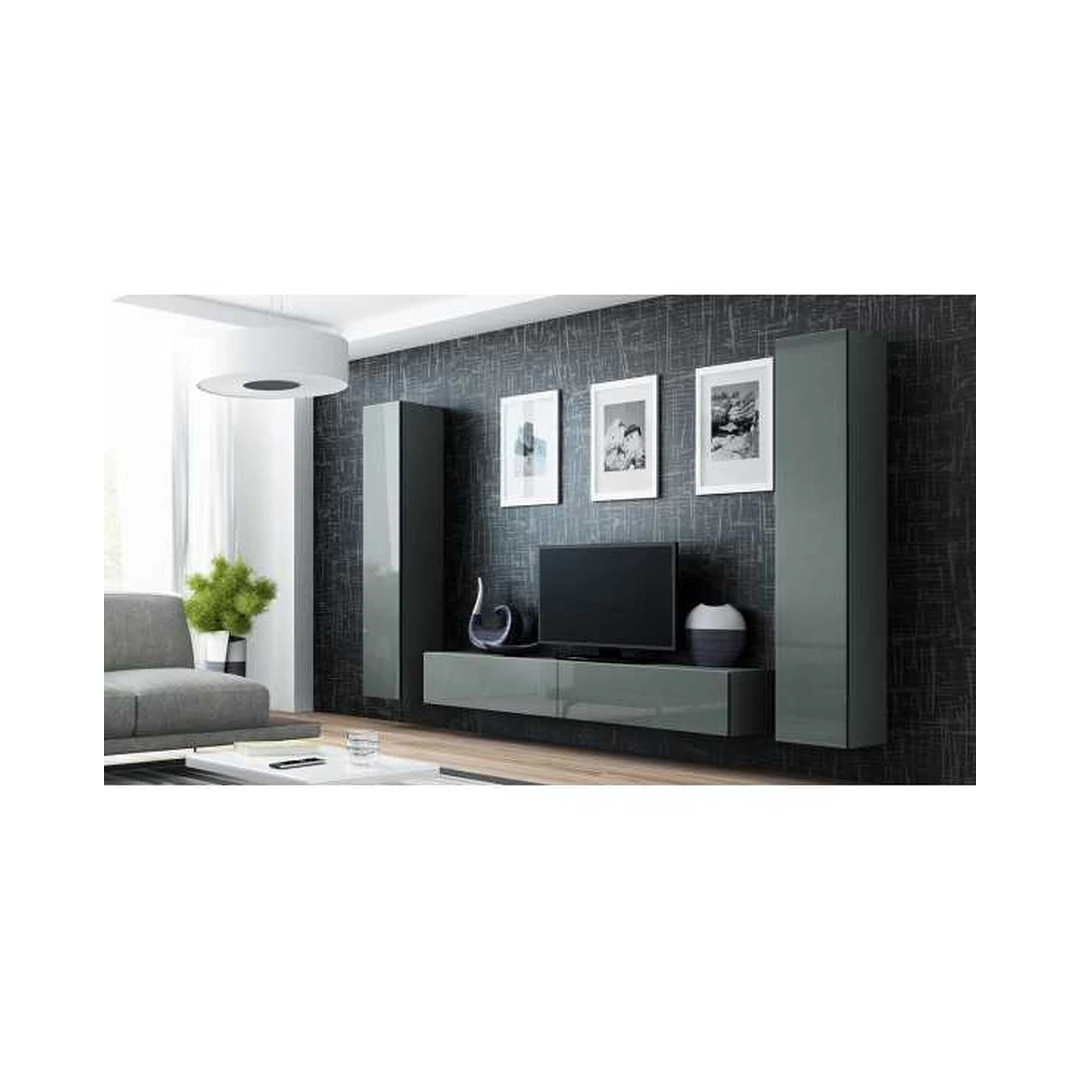 Moderni TV spintelė su vitrinomis VIGO VG1/VG2