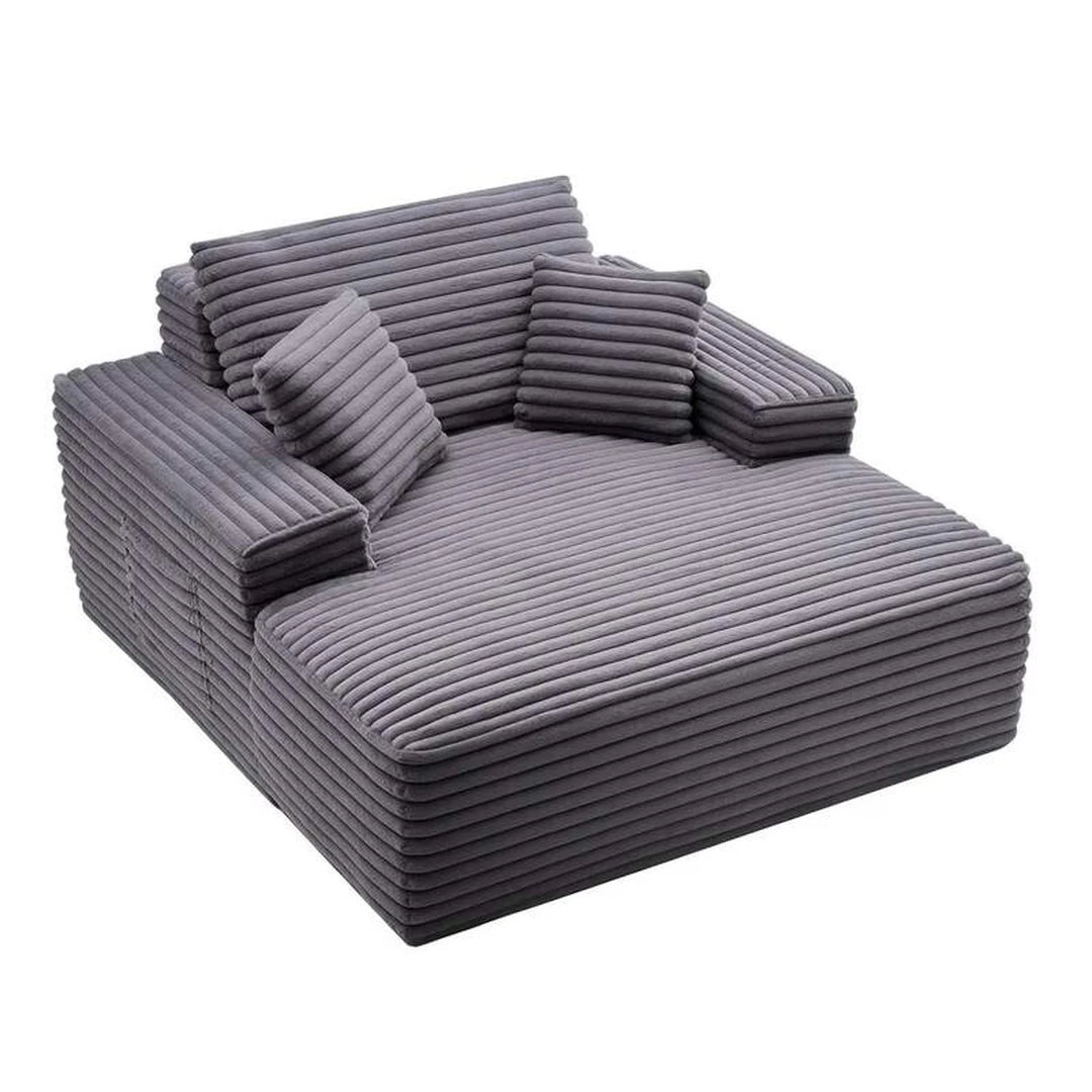 Ergonomiškas šezlongas-lovos krėslas su atramine pagalve