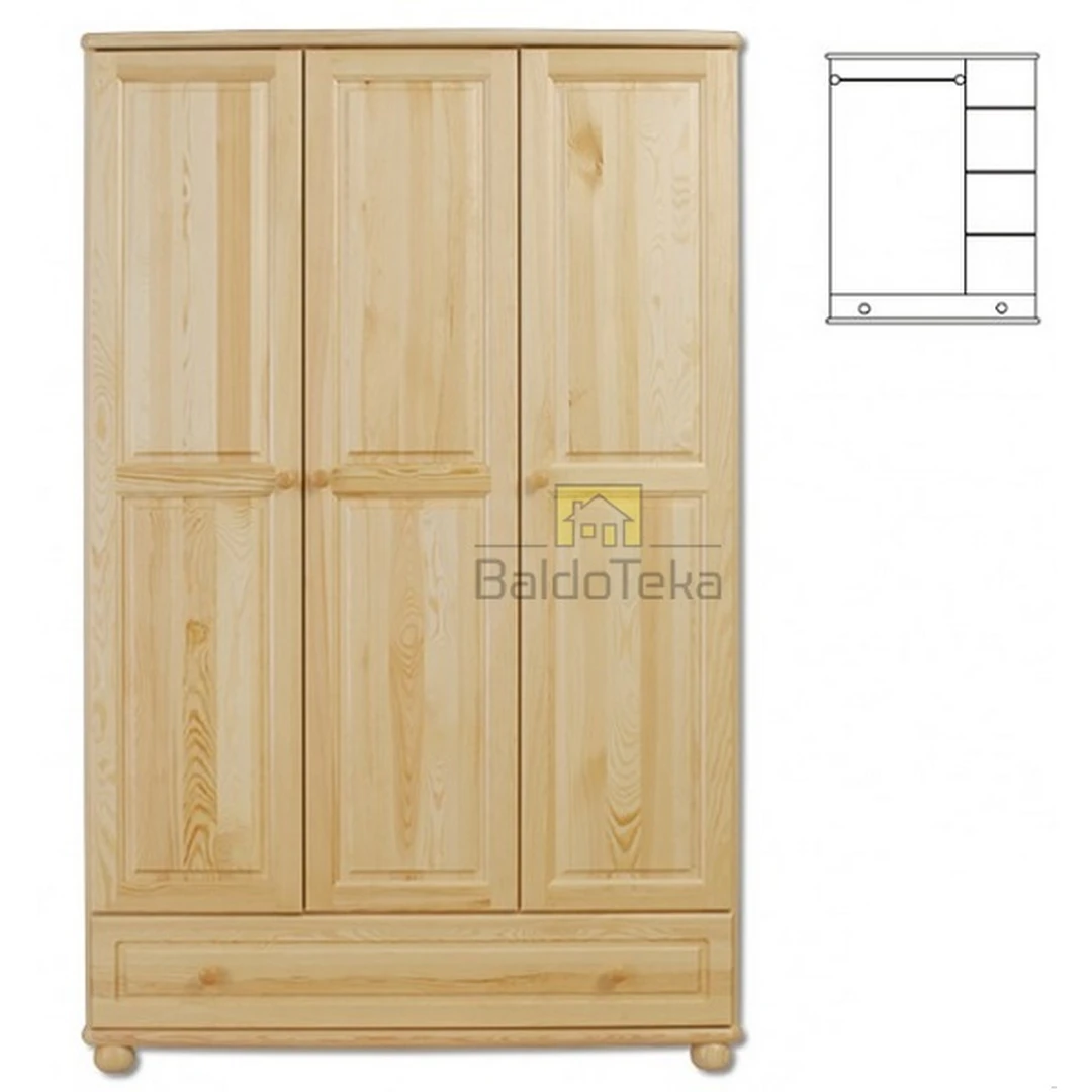 Natūrali pušies malkinė 120x190x60 cm