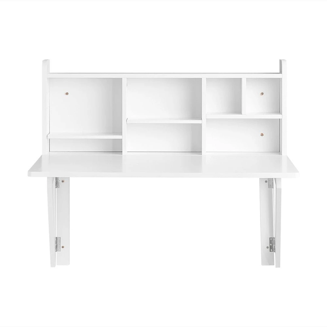 Sieninis sulankstomas rašomasis stalas 90x60x78cm., baltos spalvos - Darbo stalai
