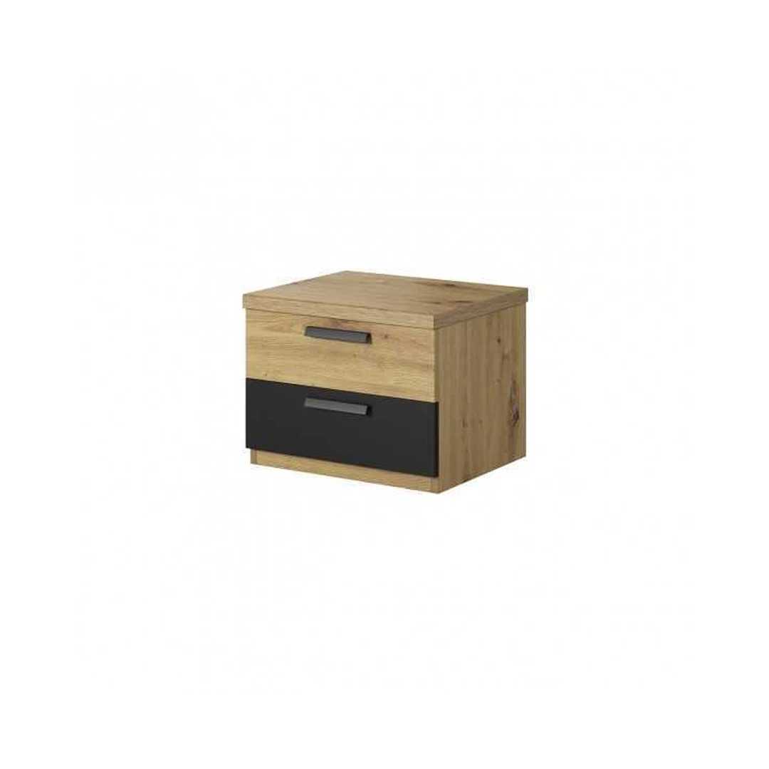 Elegantiškos spintelės „Artisan“ ąžuolas / „Supermatt Black“