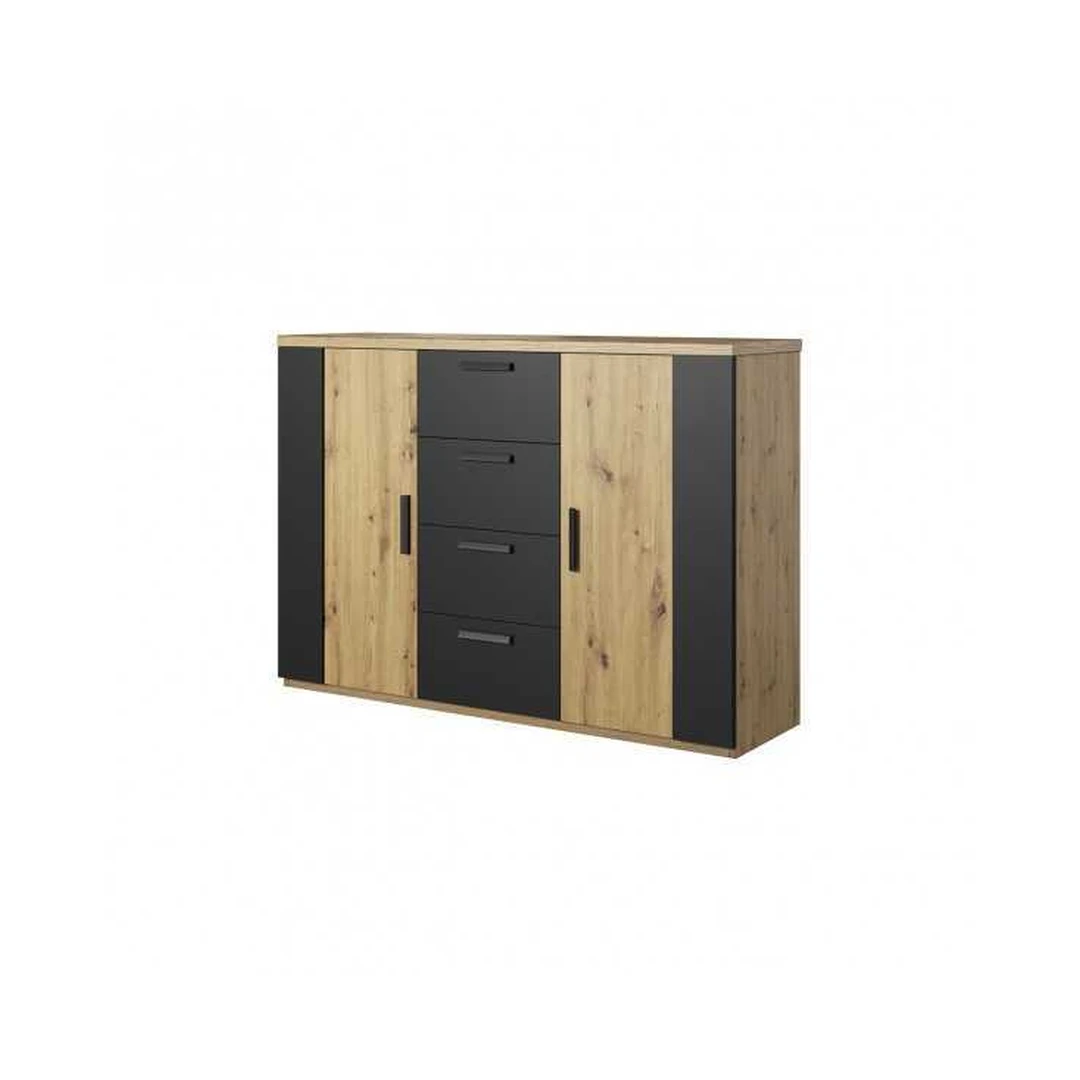 Modernus spintos sprendimas – 132 cm pločio su „Artisan“ ąžuolo apdaila