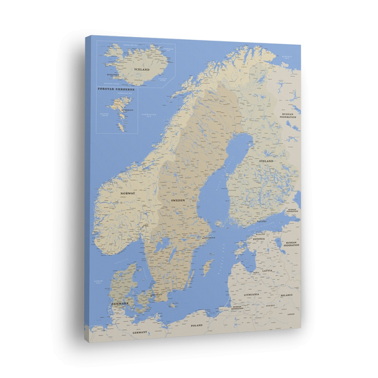 Skandinavijos žemėlapis Nr.3 Klasikinis - Paveikslai
