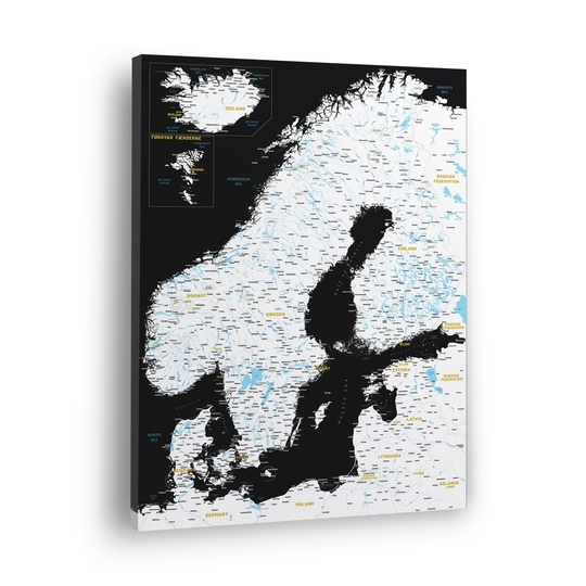 Skandinavijos žemėlapis Nr.9 Juodas obsidianas - Paveikslai