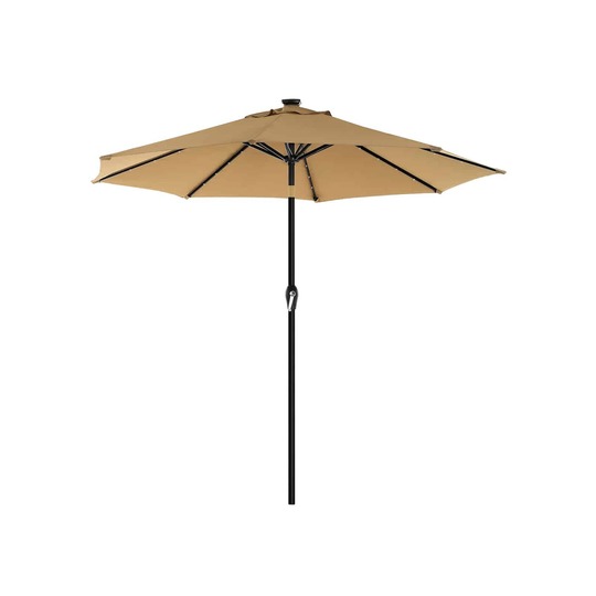 Skėtis Ø 300 cm su LED saulės apšvietimu - Lauko skėčiai