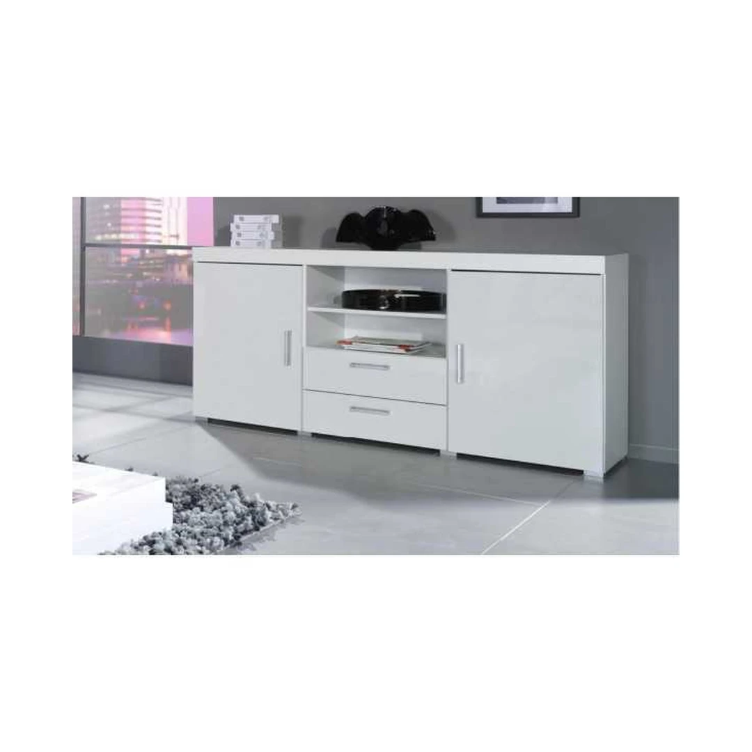 Erdvus SAMBA II spintos komplektas baltos spalvos su blizgesiu