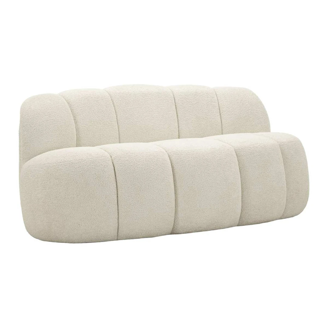 Sofa Ball, 2 vietų, Balta, 145 × 69 × 80 cm - Sofos