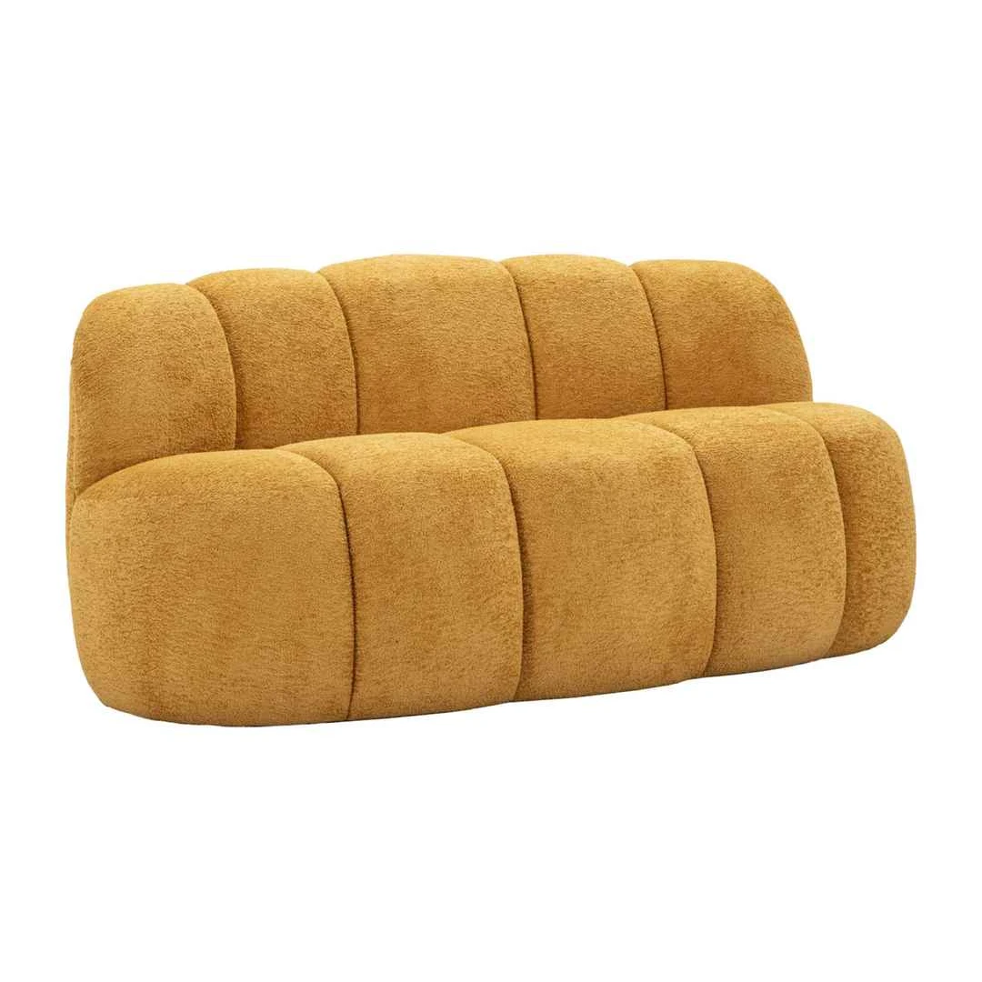 Sofa Ball, 2 vietų, Geltona, 145 × 69 × 80 cm - Sofos