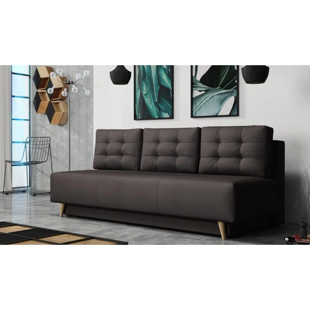 Įvairių spalvų sofos lovos su miegama funkcija