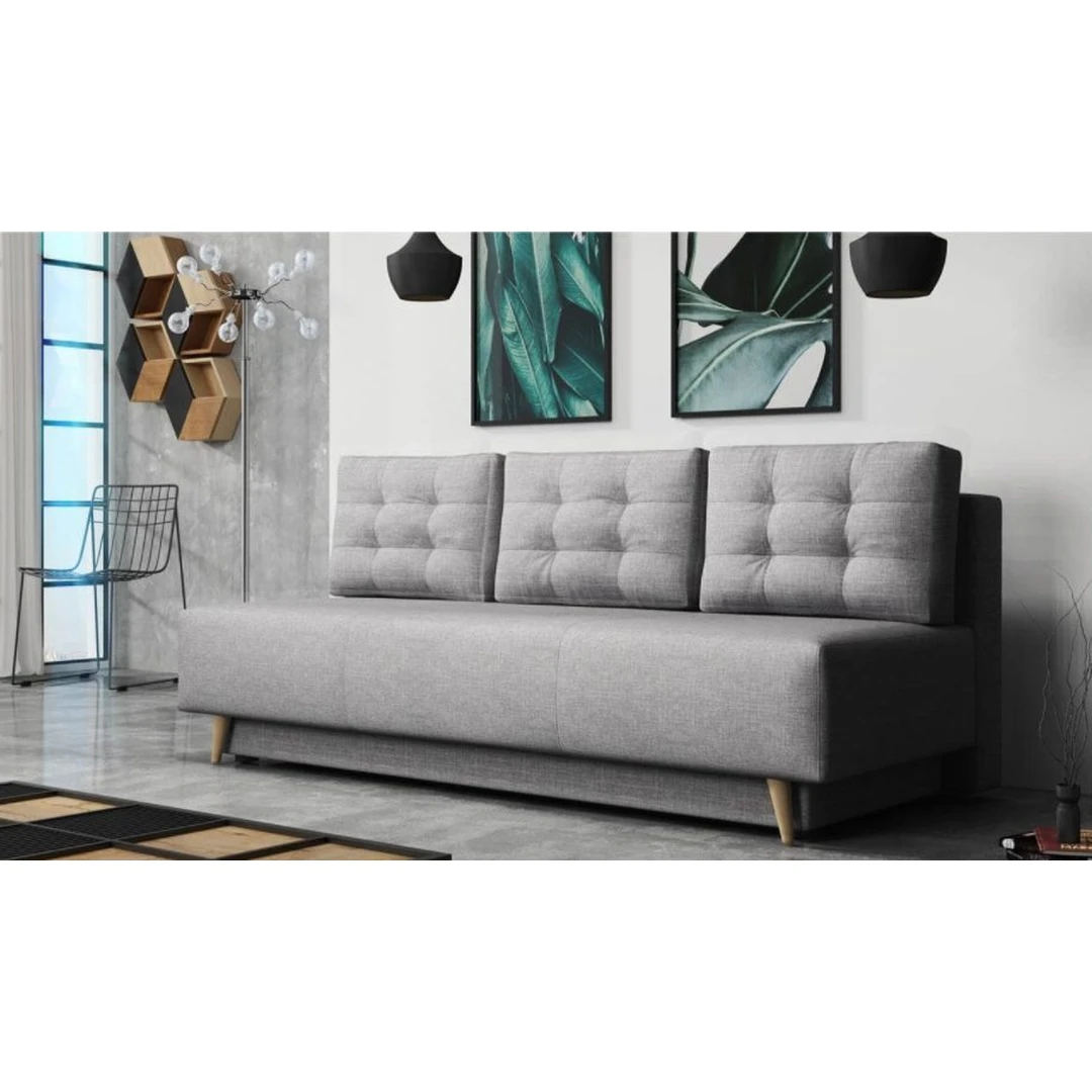 Įvairių spalvų sofos lovos su miegama funkcija