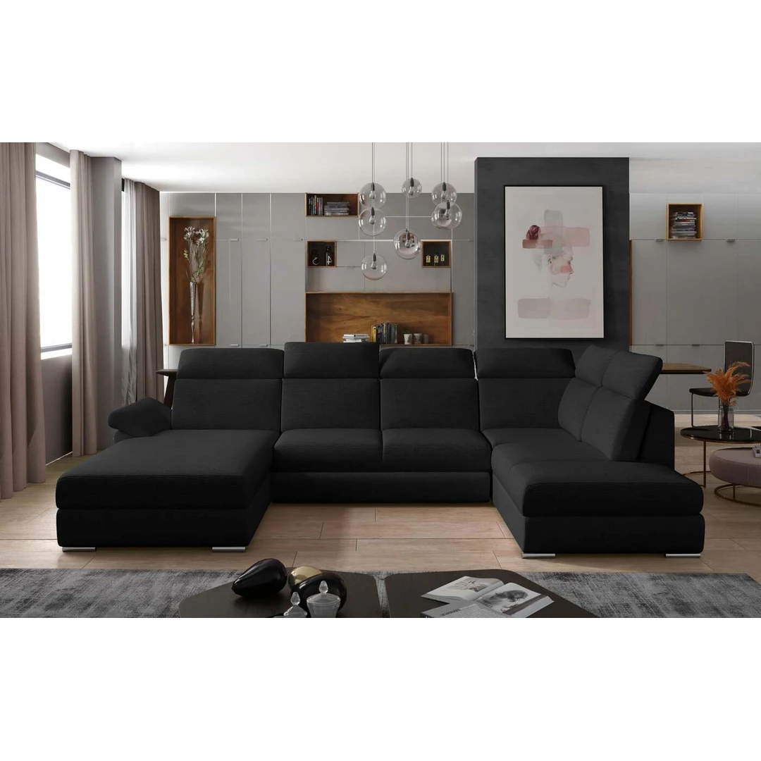 Erdvi ir stilinga kampinė sofa EL3954 – komfortas ir modernus dizainas
