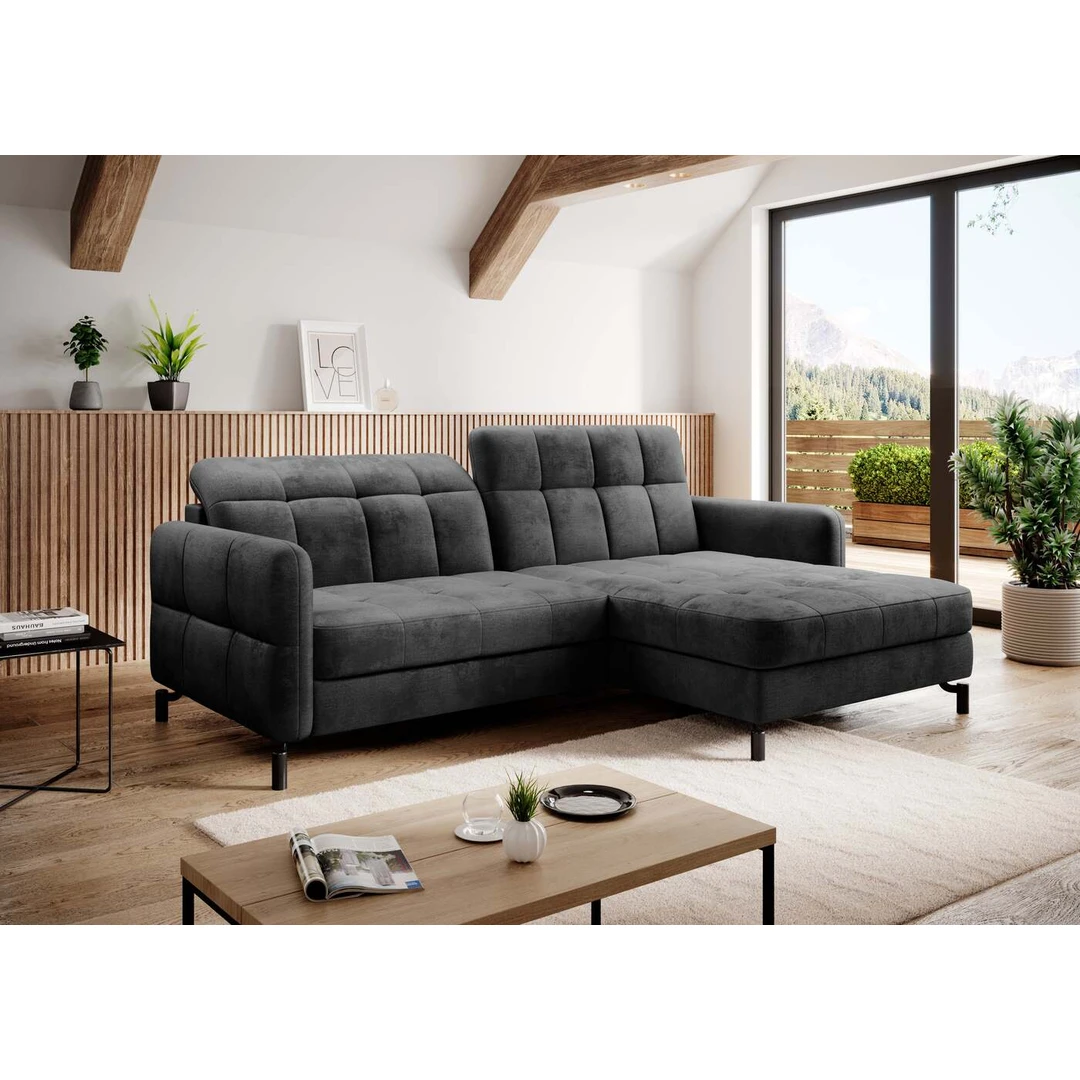 Stilinga L formos kampinė sofa EL4330 Grey