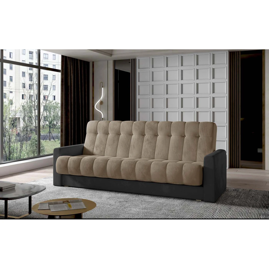 Elegantiška EL7008 sofa su miego funkcija ir erdvia dėže