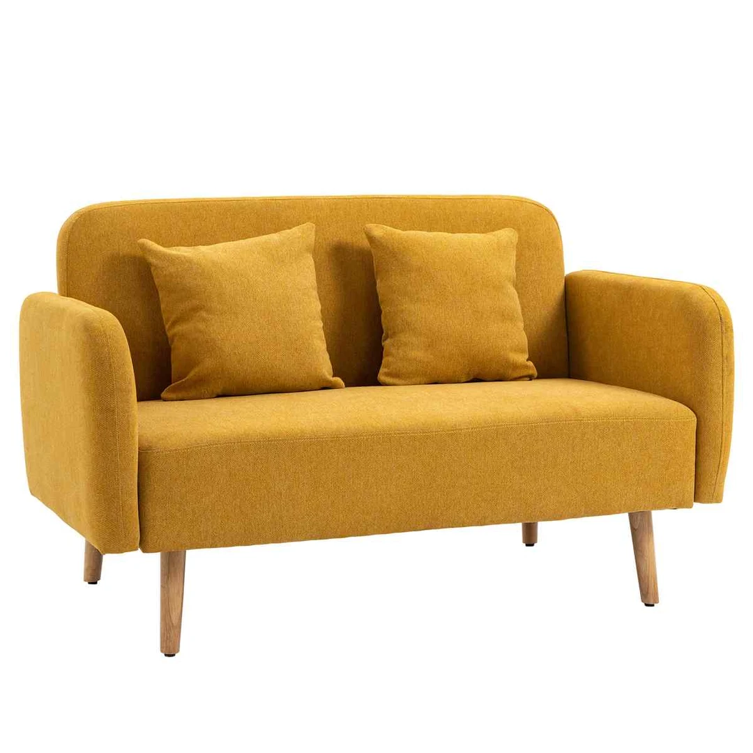 Jauki HOMCOM dvivietė sofa su pagalvėlėmis