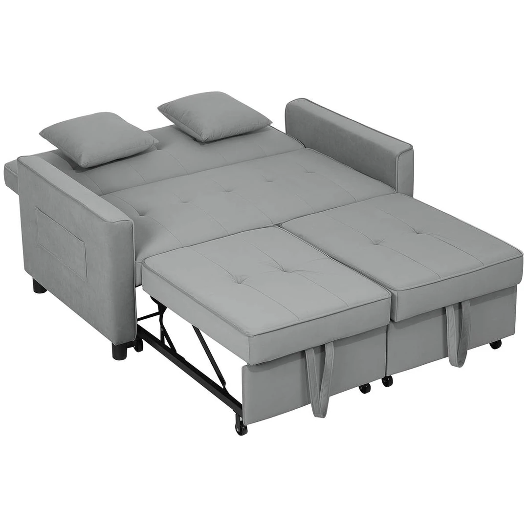 4 funkcijų sofa-lova su reguliuojamu atlošu