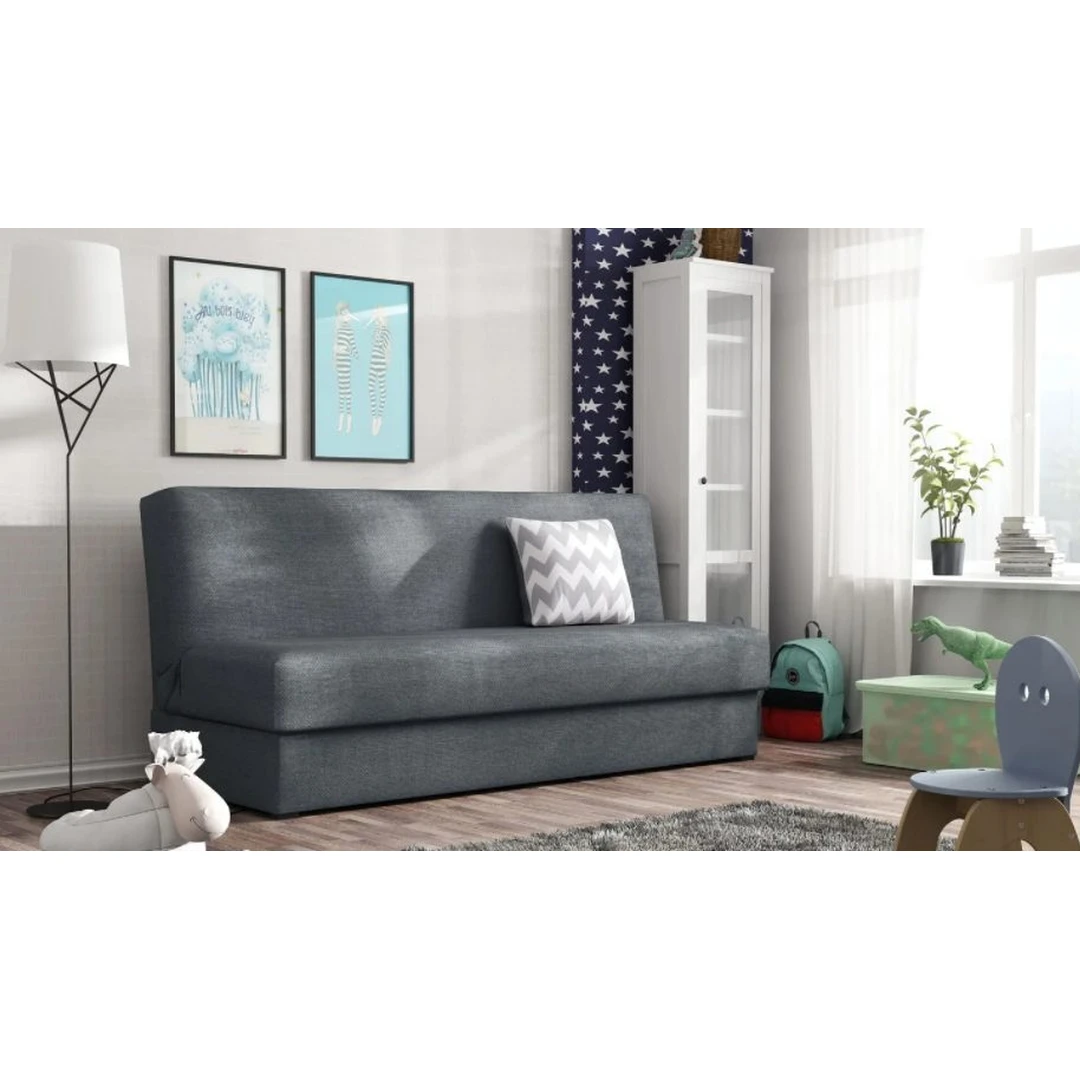 Įvairių spalvų sofos lovos su miegama funkcija