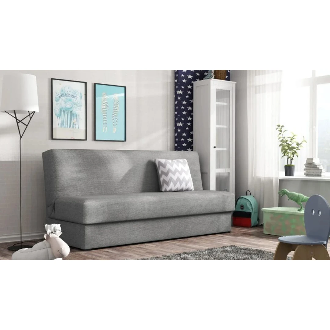 Įvairių spalvų sofos lovos su miegama funkcija