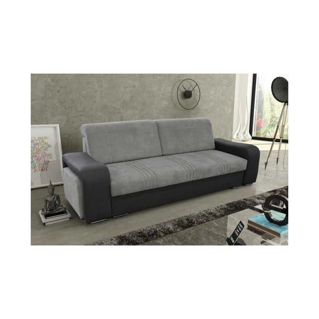 Ergonomiška sofa su miegojimo funkcija ir patalynės dėže