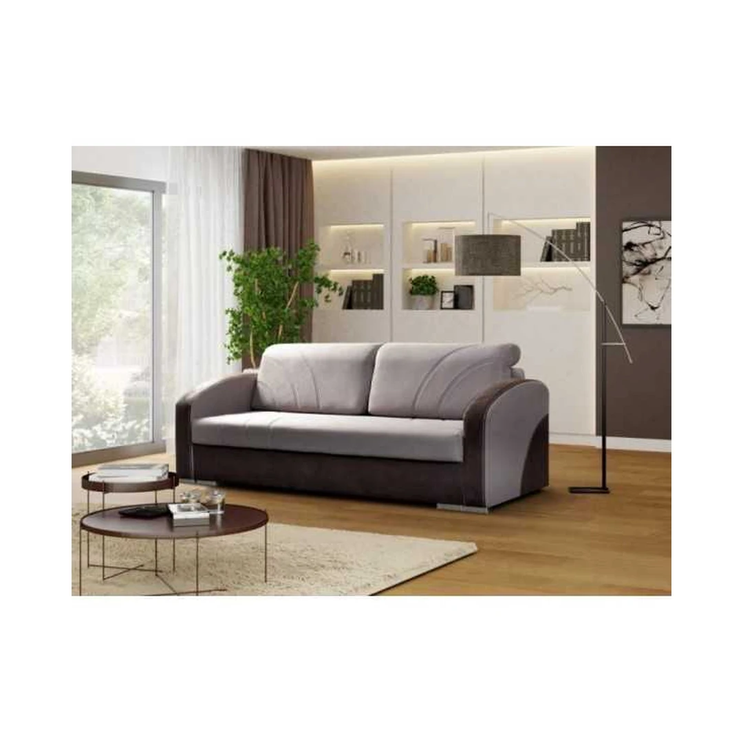 Ergonomiška sofa su miegojimo funkcija ir patalynės dėže