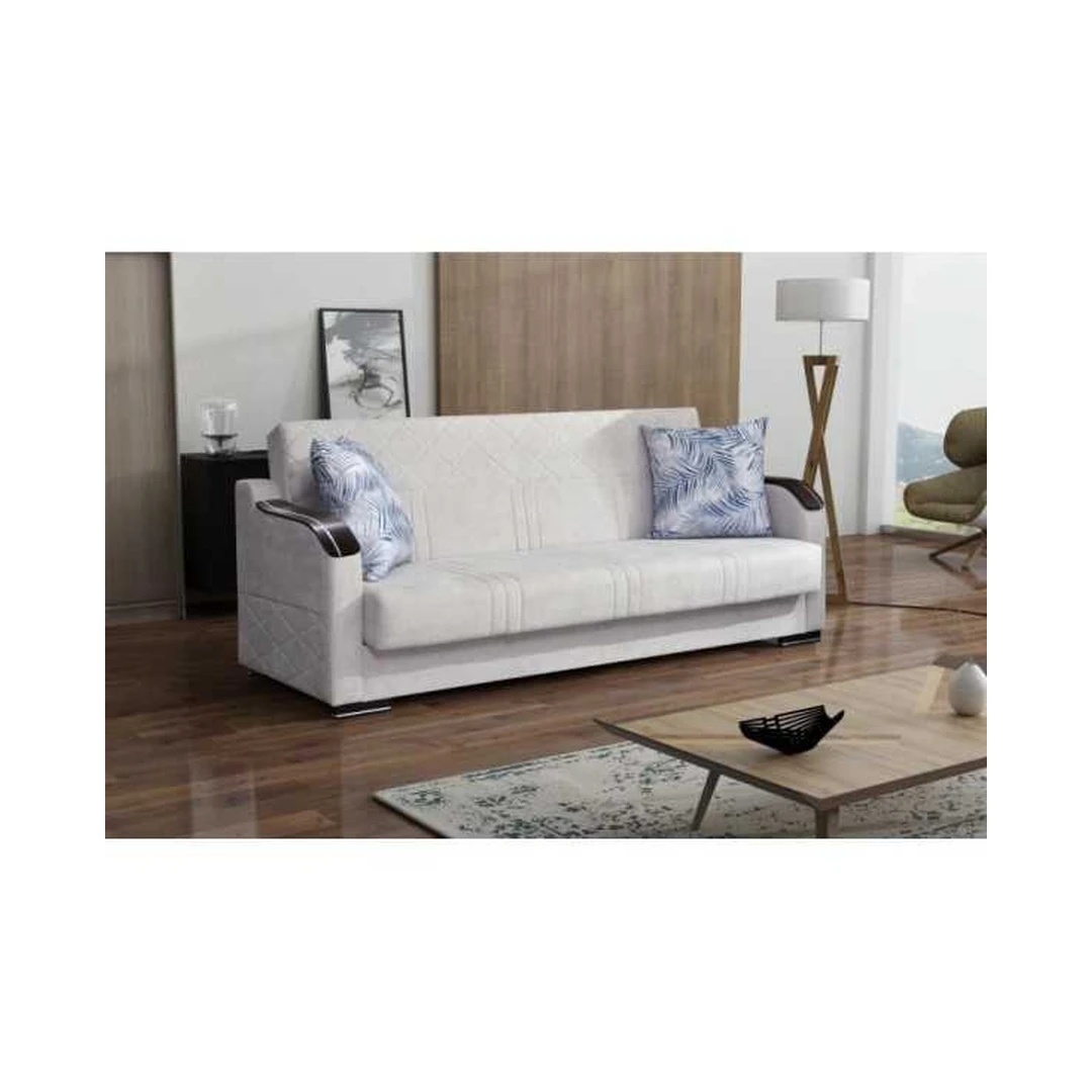 Ergonomiška sofa AS 06 su miegojimo funkcija ir patalynės dėže