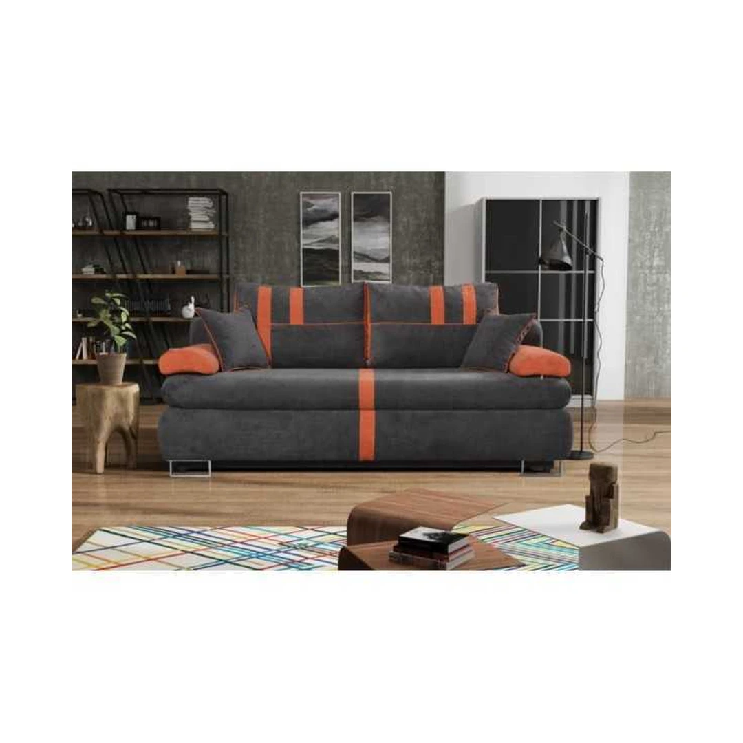 Ergonomiška sofa su miegojimo funkcija ir patalynės dėže